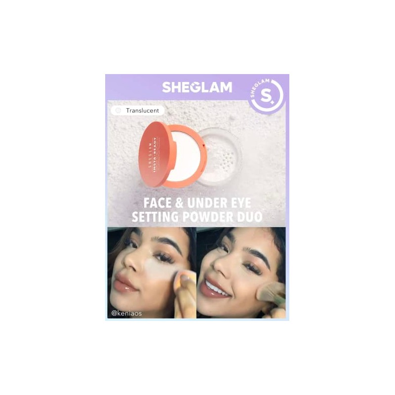 SHEGLAM Insta-ready Dúo de Polvos Fijador Para Rostro-Translucent