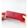 Polcolosso Slim Leather Pencil Case, Pencil Case, Tochigi Leather, Made