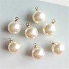 20 Pcs Small Pearl Buttons Round Pearl Bridal Buttons Crystal