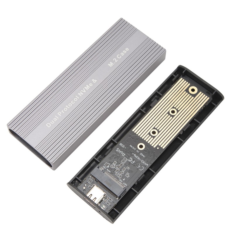 M.2 Nvme PCIE NGFF SATA SSD Enclosure Type C Port