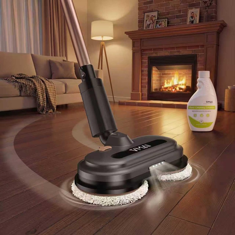 Cordless Electric Mop, Electric Floor Cleaner with Water Sprayer &