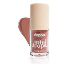 Mini Drops Blush Rubor Liquido Larga Duracion Mate Dapop Tono Del Maquillaje Naranja Oscuro