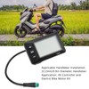 ElectricBike LCD Display, 36V 48V LCD Display Control Panel Waterproof