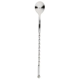 Rattleware Elegant Swirl Stem Bar Twist 11.5" Stirrer/Spoon - Commercial Grade Stainless Steel, Ideal for Drink & Coffee Enthusiasts, Perfect for Home & Commercial Use