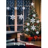 Brightown Snowflake Lights,2 Sets Total 40Ft 456 Pure White LEDs,