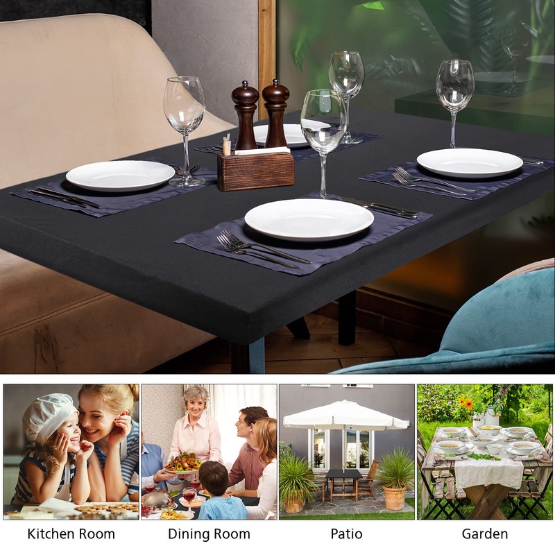 Cocktail Table Covers Spandex Square Table Cloth Stretchable Fitted Tablecloth