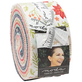 Stacy Iest HSU Joyful Joyful Jelly Roll 40 2.5-inch Strips Moda Fabrics 20800JR, Assorted