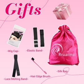 Rruaneal 28 Inch 613 Lace Front Wig Human Hair Blonde 13X6 HD Transparent Lace Front Wigs Human Hair 220% Density Blonde Glueless Wigs 613 HD Straight Lace Frontal Wigs Pre Plucked