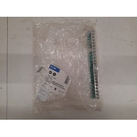 Cutler-Hammer GBKP21 Ground Bar Kit, 1 in L, (3) 14 to 10 AWG Cu/Al, (1) 14 to 4 AWG Cu/Al Aluminum/Copper Conductor, 21 Terminals