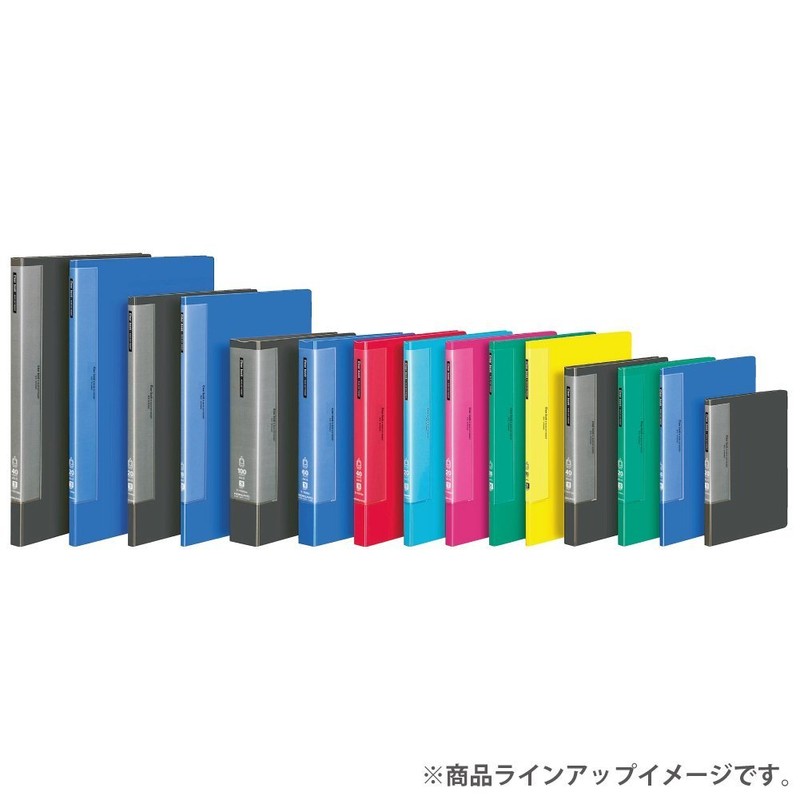コクヨ ファイル クリヤーブック ウェーブカットB4 20ポケット 青 ラ-T564B ラ-T564B