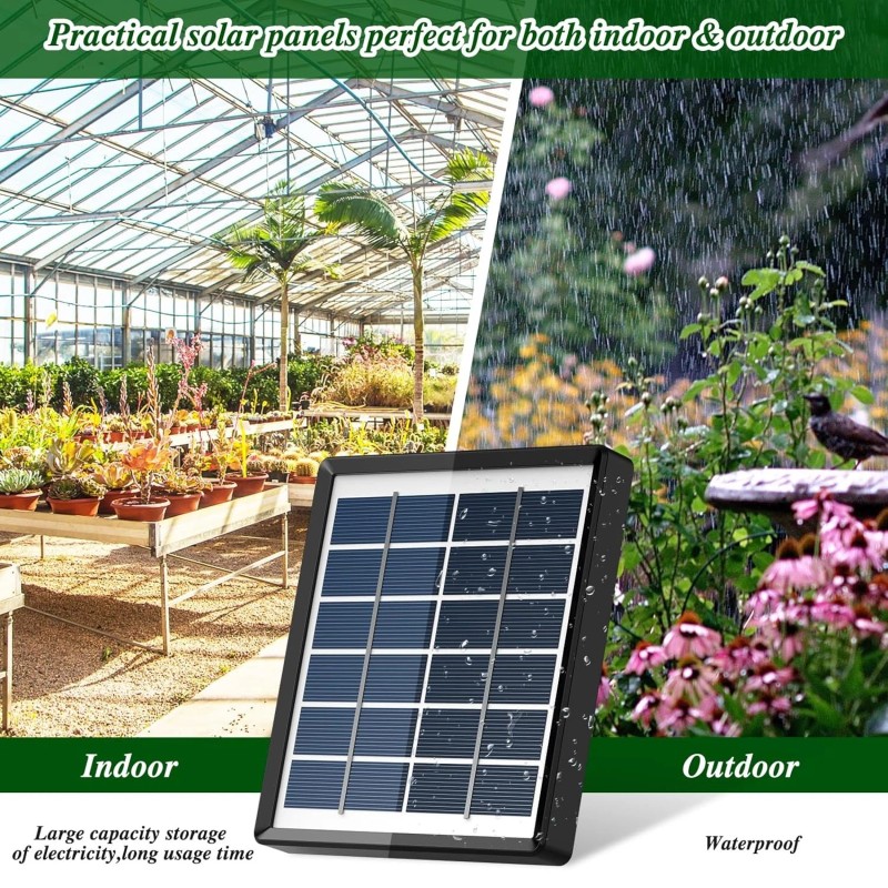 AnseTo Smart Solar Irrigation Kit - 15m Hose,Auto Watering for