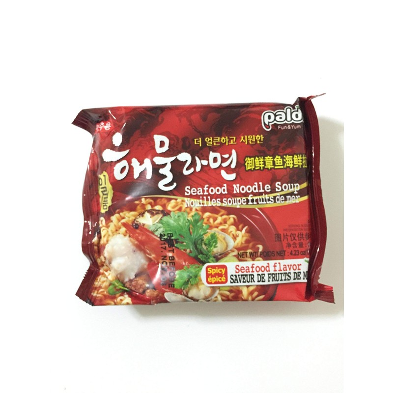 Korea Paldo Spicy Seafood Noodle Soup(pack of 5)