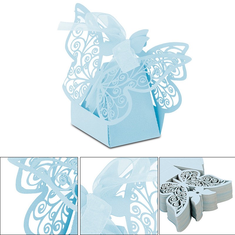 100PCS Wedding Favor Sugar Chocolate Boxes Wedding Decoration for Wedding
