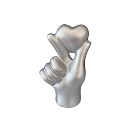 zaoalife Love Gesture Statue Valentine's Day Gift Figurines Heart Hand Sculpture for Living Room Bedroom Bookshelf, Valentine's Day Anniversary Birthday