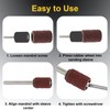 Aracombie 80 Grit 1/4" Sanding Drum Set 100pcs, Premium Aluminum
