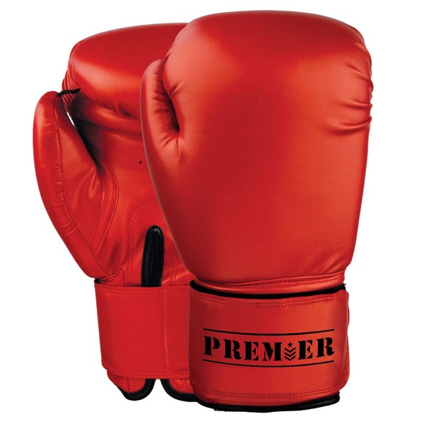 Revgear Premier Boxing Gloves, Red, Regular