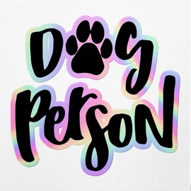Holographic Decal Stickers Of Dog Lover Quotes Premium Waterproof Vinyl Decal Stickers For Laptop Phone Accessory Helmet Car Window Mug Tuber Cup Door Wall Decoration ANDVER3d29611HO110322
