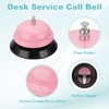 sourcing map 2Pcs Desk Service Call Bell, 3.35 Inch Metal