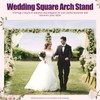 Heavy Duty Wedding Backdrop Stand Kit with Weighted Stainless Bases