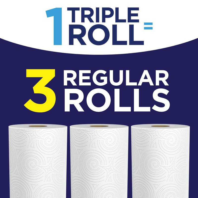 Sparkle Pick-A-Size Paper Towels, 3 Triple Rolls = 9 Regular