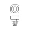 GE Energy Smart CFL Light Bulb, Double Tube Biax Light