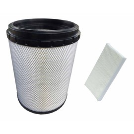 TORQUE Engine Air Filter for International Prostar Transtar Workstar (Replaces International 3551814C1, Fleetguard AF26103, Luber-Finer LAF6663, Baldwin RS4862, Wix 49088) (TR505) (Engine + Cabin)