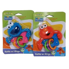 Wholesale Sesame Street Baby Rattle W-Rings