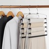 TOPIA HANGER Pants Hangers Space Saving, 2-Pack Swing Arm Pants