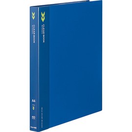 コクヨ(KOKUYO) ファイル クリアファイル K2 固定式 A4 40ポケット 青 K2ラ-K40B