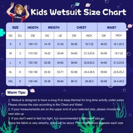 ANVIGO Wetsuit Kids Shorty Neoprene Thermal Diving Bathing Costume, 2.5mm Neoprene Wetsuit Sub for Water Sports Surf Swimming Diving Snorkeling Jet Ski (M, Navy Blue)