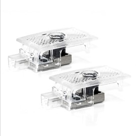 2 Pcs Never Fade Door Light Logo, Projection Ghost Shadow Welcome Puddle Light Compatible with Charger 2006~Present Accessories (Red SRT-cat Head)