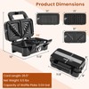 KOTEK 3 In 1 Sandwich Maker, Waffle Maker with Removable