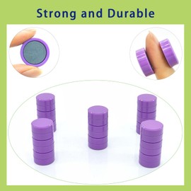 PYJLBX Fridge Magnets, 30 Pack Strong Magnet Small Magnets Whiteboard Magnets, Crafts Magnets, Colourful Mini Round Magnets Heavy Duty Magnets for Whiteboard,Crafts,Notice Board,Fridge,Office (Purple)