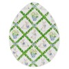 Boston International Egg-Shaped Plate Spring & Easter Ceramic Serving Dish,