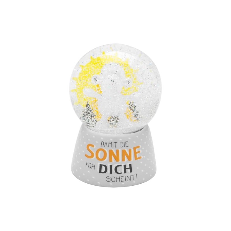 Sheepworld Dream globe motif sun, snow globe, glass, polyresin, motif