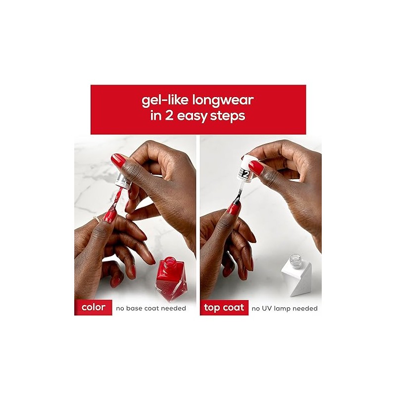 essie Gel Couture Nail Polish Top Coat Kit, Fairy Tailor