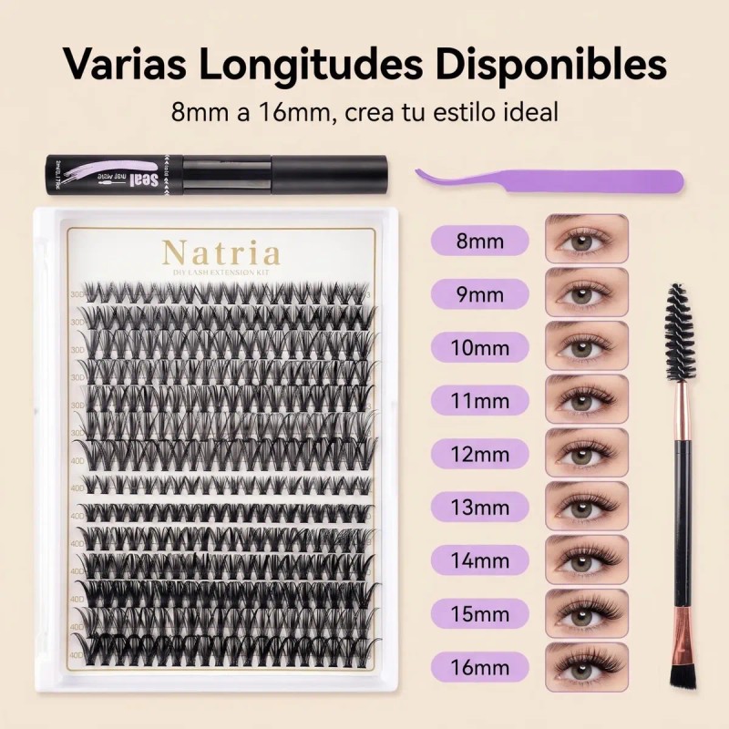 Kit De Extensiones De Pestañas Raíces Invisible Pestañas Kit