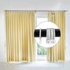 Shappy 40 Pack Metal Drapery Curtain Rod Rings with Eyelets