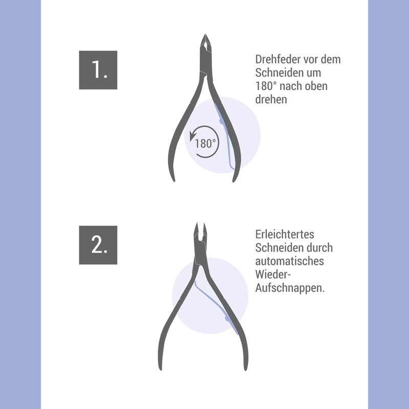 TITANIA Cuticle Nippers (10 cm) • Premium Cuticle Nipper for