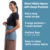 MEEMA Waist Apron with 3 Pockets | Waitress Apron |