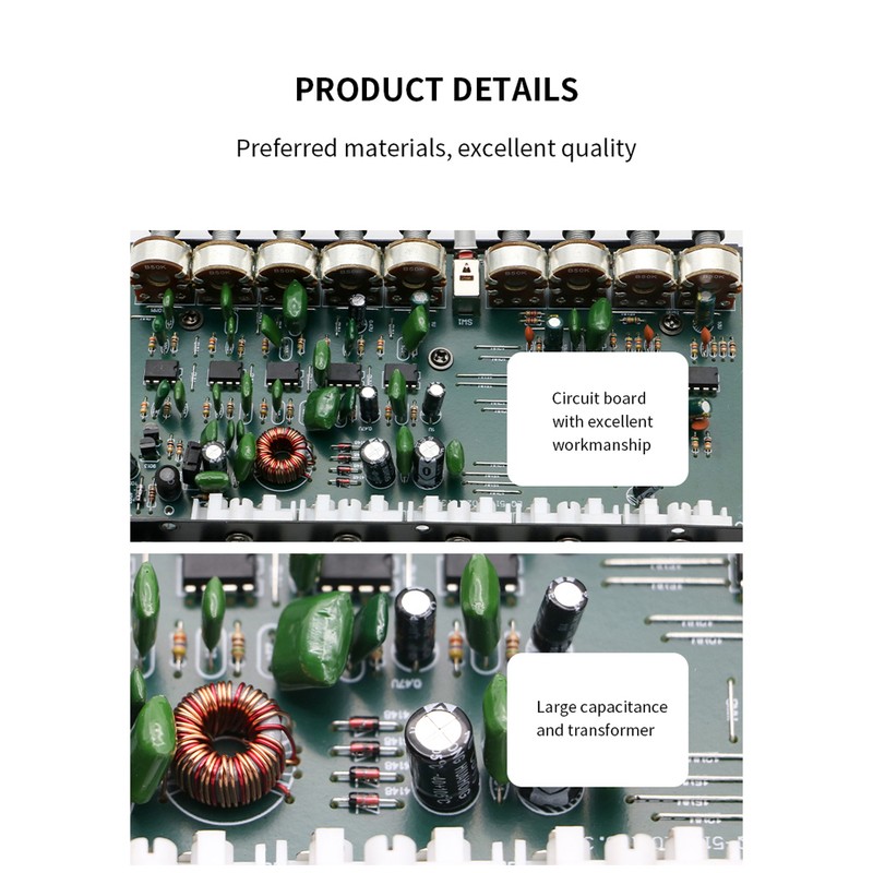 Professional 5 Band Car Equalizer Multifunctional Car Audio EQ Tuning