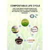 BlknWhite Certified Compostable Cling Wrap with Slide Cutter - 12"