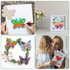 Friedwohl Craft Sets for Children, Wooden Butterfly, Watercolour Pencil, Gemstone