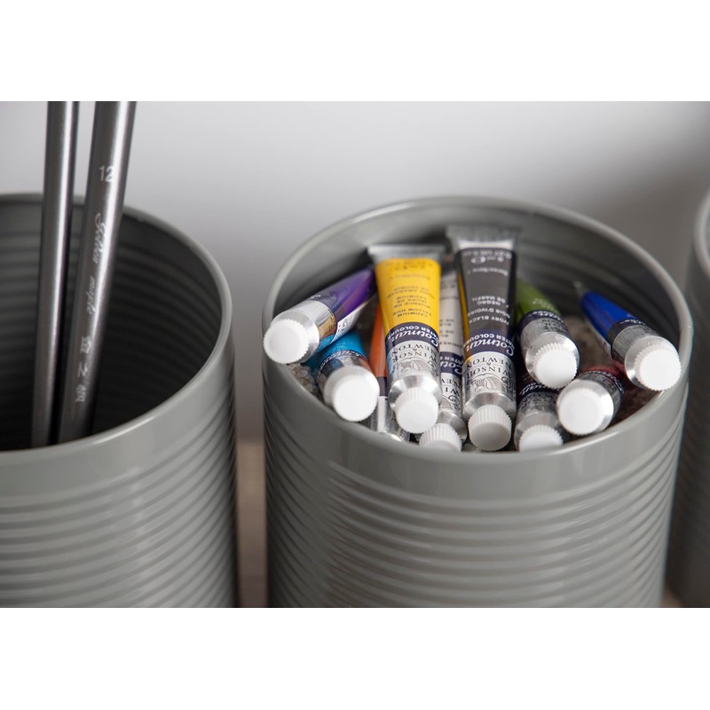 KitchenCraft Storage Canisters, Grey, 3 Pieces, Gift Boxed
