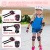 BURSUN Children's Knee Pads, Adjustable Knee Pads, Elbow Pads, Wrist