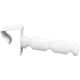 Hooks for Doors / Tops of Wardrobes / Wardrobe Doors / Towels / Universal Pack of 4 White