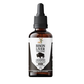 SMS Grassfed Bison Liver Organic Non GMO Tincture Liquid Herbal Drops 2 Fl