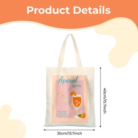 Aperol Gift with Spricer Machine, Funny Jute Bag for Aperol Spritz Tour for JGA Girls Evening, Garden Party, Holiday, Summer Feeling