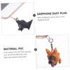 COHEALI 12Pcs Dog Design Earphone Jack Plug Random Style Dust