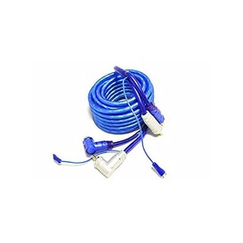 225FWY Triple Shield RCA Interconnect Cables with Drain Wire Car Amp 15 FT.